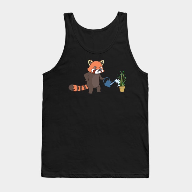 Red Panda gardens Tank Top by theanimaldude